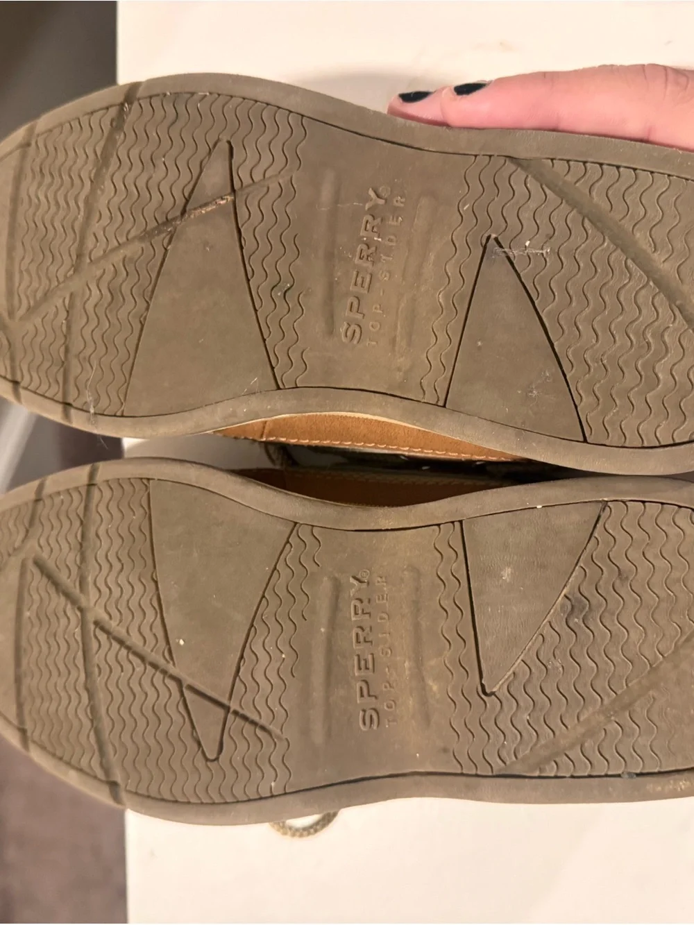 Sperry Kids Tan Leather Lace-Up Boat Shoes